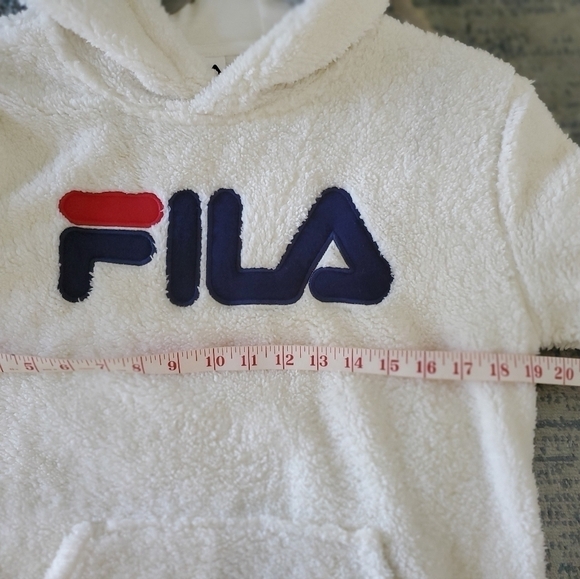 2/$35  FILA Sherpa Fleece Lined hood with Kangeroo pouch pocket Fits Women 6-8 - Picture 13 of 15